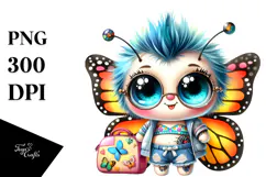 Punk Baby Butterfly, PNG Product Image 1