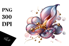 Abstract Glossy Sweet Pea PNG Product Image 1