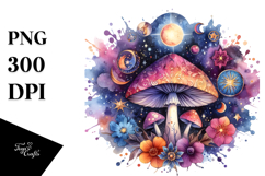 Vibrant Mushroom Tarot PNG Product Image 1