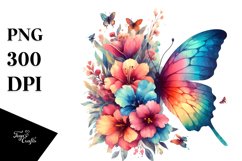 Retro Vibrant Butterfly | Clipart Product Image 3