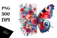 Retro Vibrant Butterfly | Clipart Product Image 1