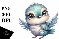 cute Baby Hummingbird with Big Eyes | Clipart Product Image 3