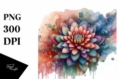 Vibrant Chrysanthemum Made of Stained Product Image 1