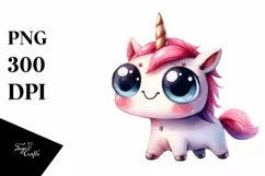 Expressive Unicorn with Large Goofy Smile PNG Product Image 1