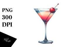 Martini Sublimation Clipart Product Image 1