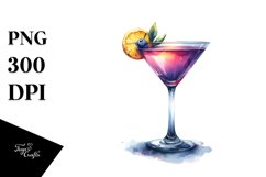 Martini Sublimation Clipart Product Image 1