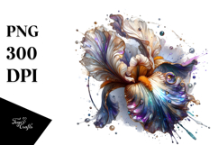 Abstract Glossy Iris on | Sublimation | Clipart Product Image 1