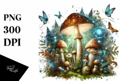 detailed Magical Mushroom PNG Product Image 1