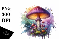 Shiny Magical Mushroom, Transparent PNG Product Image 3
