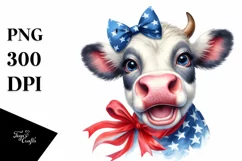 Caricature-Like Cow Portrait | Clipart Product Image 1