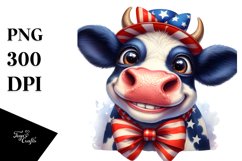 Enthusiastic Cow Portrait | Clipart Product Image 3