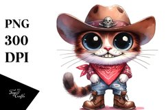 Expressive Cat Standing in Hat | Clipart Product Image 3