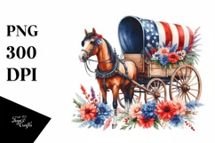 Watercolor Vintage Wagon | Summer Sublimation Clipart Product Image 3
