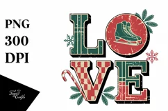 Retro Love Clipart PNG Product Image 5