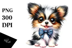 Happy Baby Cartoon Papillon, PNG Product Image 1