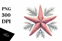 Watercolor Sea Star | Summer Sublimation Clipart Product Image 3
