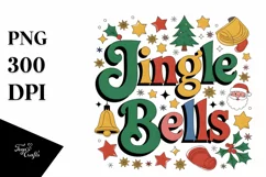 Retro Jingle Bells Christmas Png Product Image 5