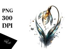 Shiny Snowdrop Material Sublimation Clipart Product Image 3