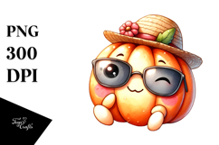 Smiling Pumpkin Sitting | Clipart Product Image 1