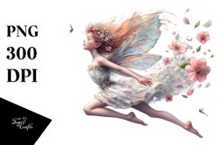 Fairy With Petals and flowers in Her Hair Sublimation Product Image 1