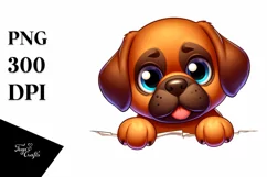 Funny Cartoon Mastiff | Colorful | Clipart Product Image 1