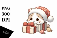 Cute Baby Kitten Winter PNG Product Image 1