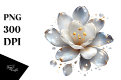 Glossy Freesia Abstract, High-Res PNG Product Image 1