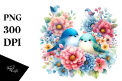 Cute Bird with Party Hat, High-Res PNG Product Image 1