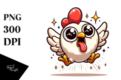Ridiculously Cute Chicken PNG Product Image 1