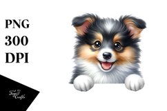 Enthusiastic Collie Baby | Clipart Product Image 3