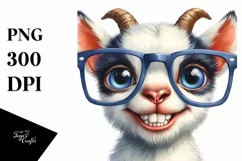 Funny Baby Dog Goat PNG Product Image 1