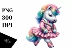 Colorful Baby Unicorn PNG Product Image 3