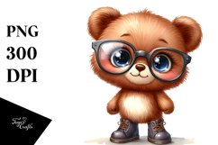 Standing Baby Bear in Boots | Sublimation | Clipart Product Image 3