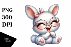 Easter Bunny Egg Flower, Clipart |T-shirt, Mug PNG Product Image 8
