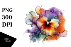 Abstract Pansy | Summer Clipart Product Image 1