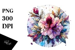 Abstract Rhododendron | Stained | Watercolor Product Image 3