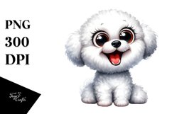 Funny Furr Bichon Frise | Sublimation Clipart Product Image 1
