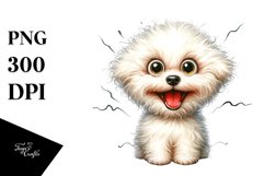 Funny Furr Bichon Frise | Sublimation Clipart Product Image 1
