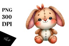 Vibrant Brownish Bunny Plush Sewed Sews | Sublimation Product Image 3