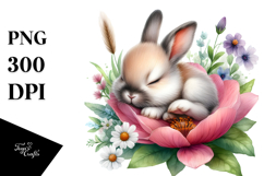 Digital Baby Bunny PNG Product Image 1