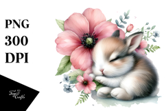 Digital Baby Bunny PNG Product Image 1