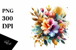 Colorful Vibrant Rhododendron | Sublimation Clipart Product Image 3
