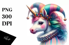 Colorful Baby Unicorn PNG Product Image 1