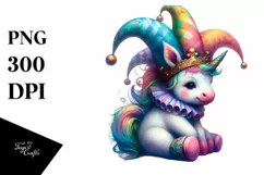 Colorful Baby Unicorn PNG Product Image 3