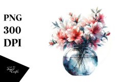 Abstract Jar Azalea Scene Product Image 1