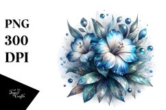 Detailed Shiny Lobelia Watercolor Splash Product Image 1