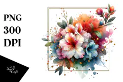 Colorful Rhododendron, Transparent PNG Product Image 1