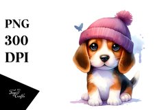 Cute Vibrant Beagle | Sublimation Clipart Product Image 1