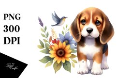 Cute Vibrant Beagle | Sublimation Clipart Product Image 3