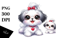 Cute Cartoon Maltese PNG Product Image 1